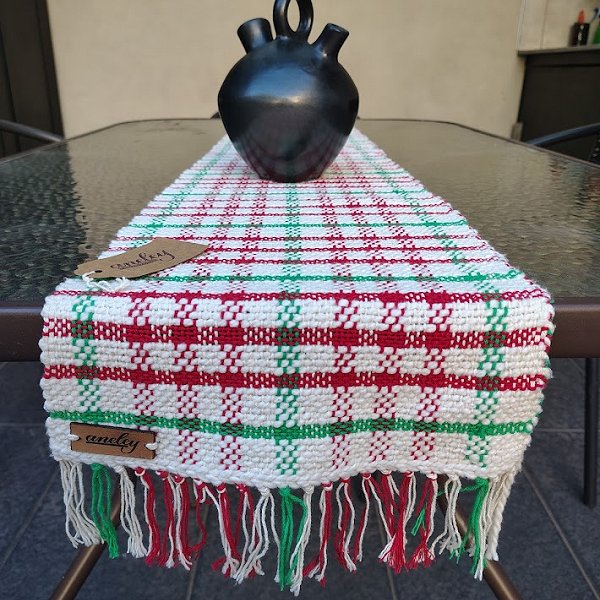 Caminos de mesa Rupu Cuadros tejidos en telar artesanales